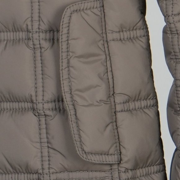 Abercrombie & Fitch Puffer Coat In Taupe Size S - Picture 11 of 14